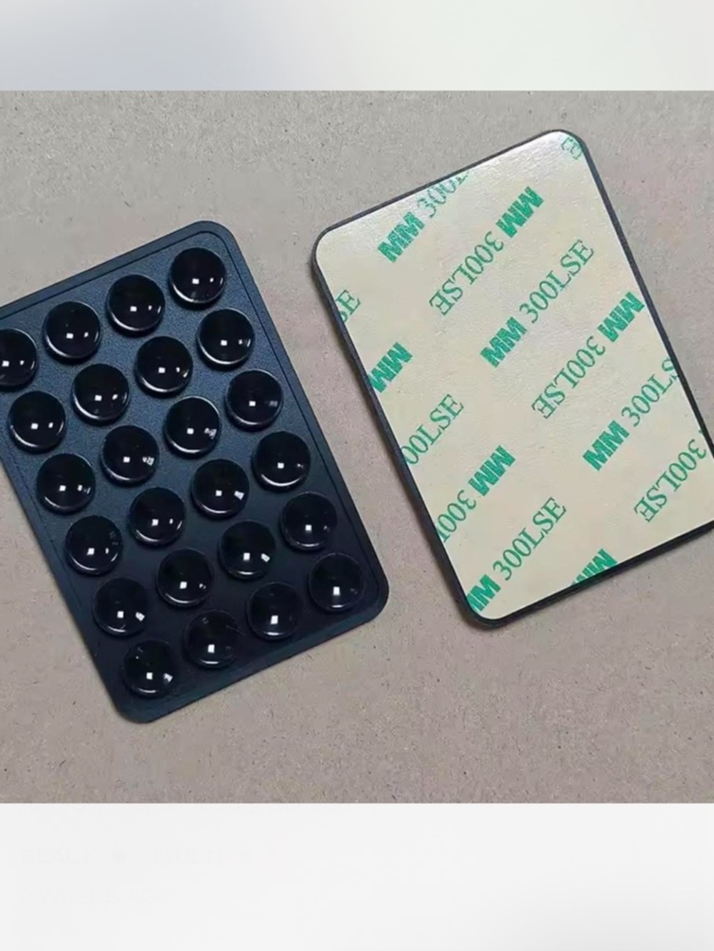 Black Self-Adhesive Bumper phone grip
